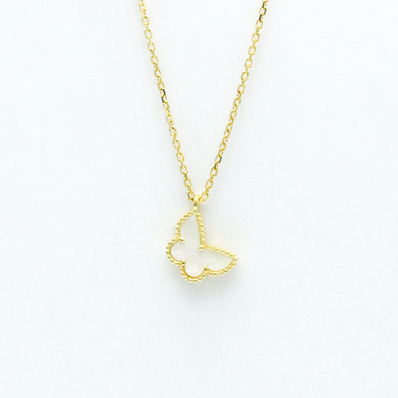 VAN CLEEF & ARPELS Sweet Alhambra Papillon Pendant Necklace - Picture 1 of 11
